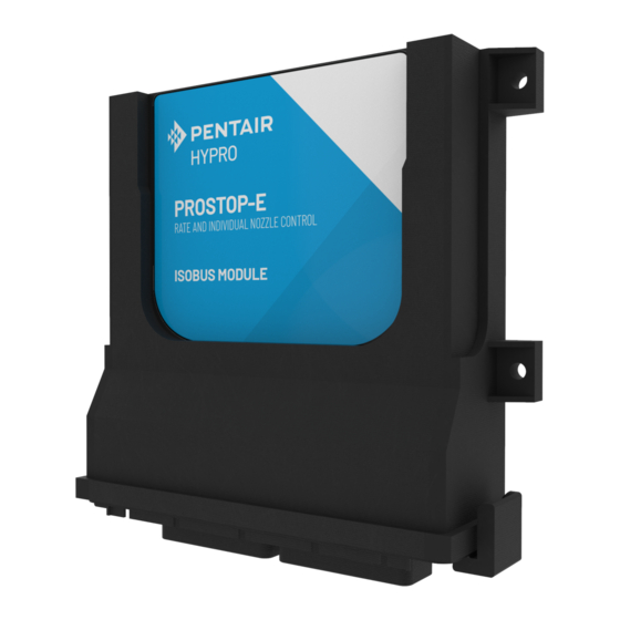 Pentair PROSTOP-E Installation And Operation Manual