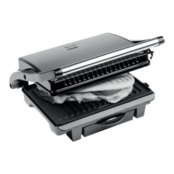 Bestron KPM300BL Panini Grill Manuals