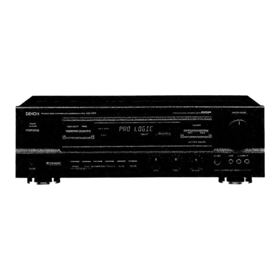 Denon AVC-1530 Manual