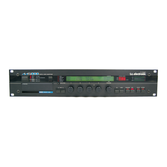 TC Electronic M5000 User Manual