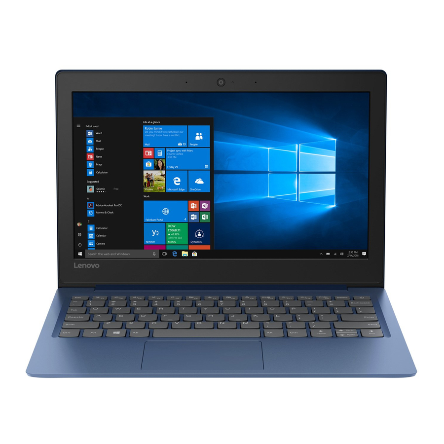 Lenovo ideapad S130-11IGM Quick Start Manual