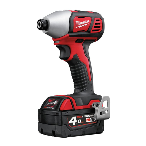Milwaukee M18 BID Original Instructions Manual