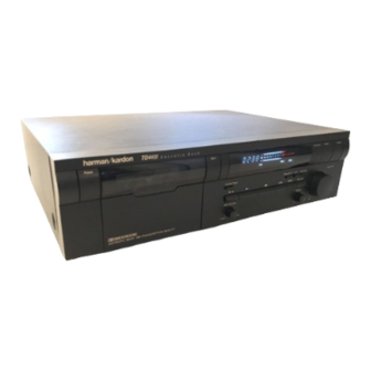 Harman Kardon TD4400 Owner's Manual