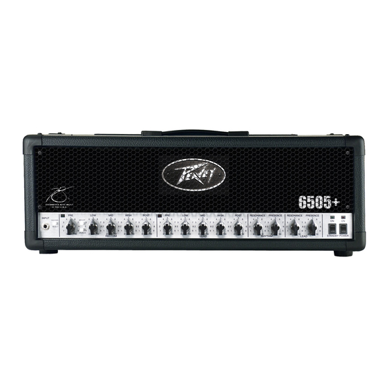 Peavey 6505+ Operation Manual