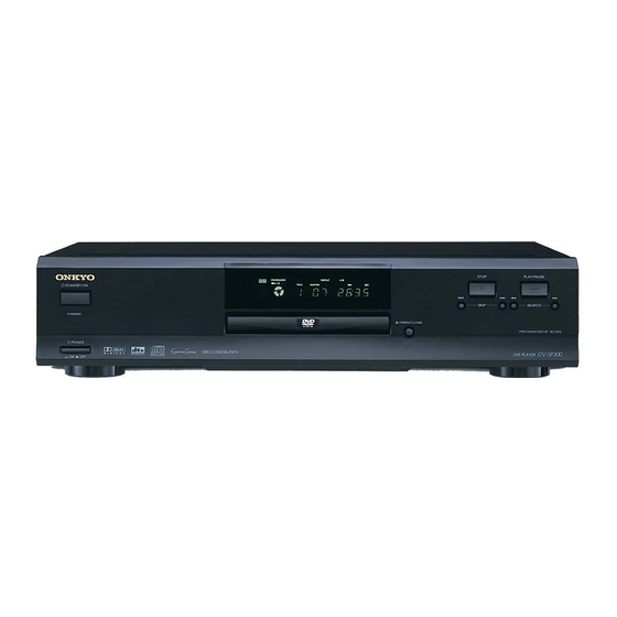Onkyo DV-SP300 Service Manual