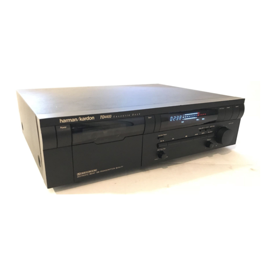 Harman Kardon TD4400 Technical Manual