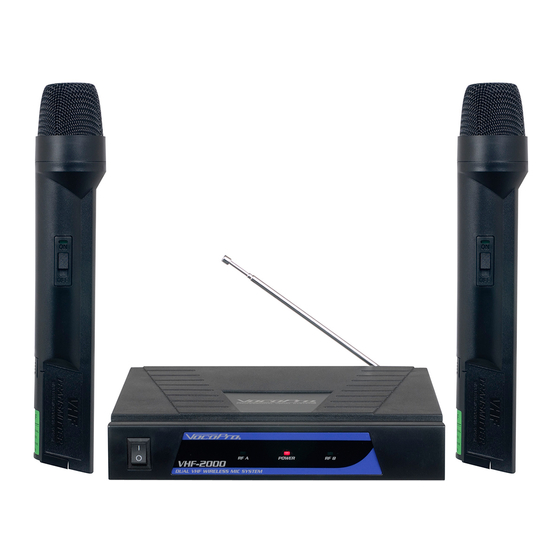 VocoPro VHF-2000 Owner's Manual