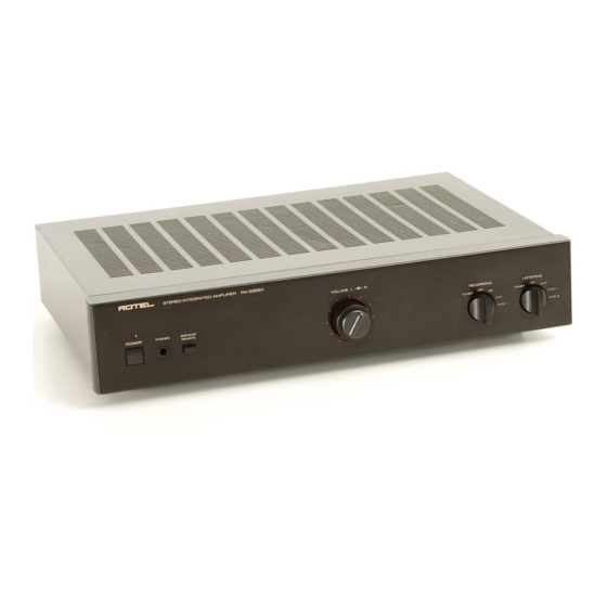 Rotel RA-935BX Owner's Manual