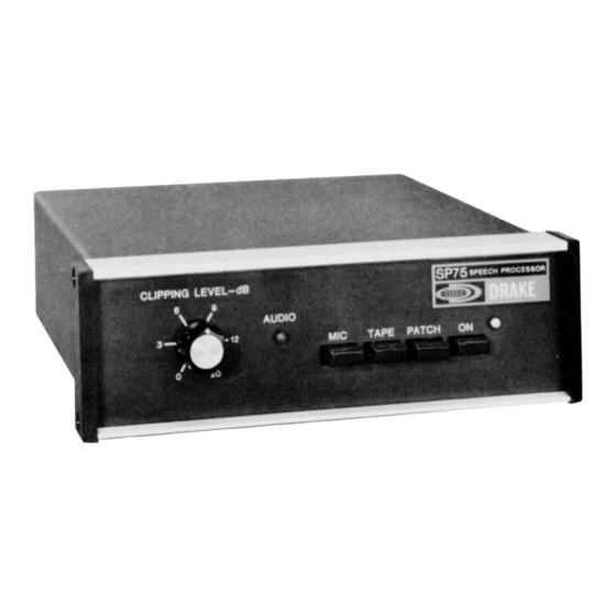DRAKE SP75 Manual