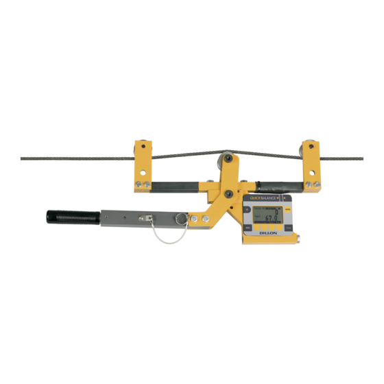 User Manuals: Dillon Quick Balance Tension Meter