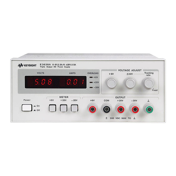 Keysight E3630A Operating And Service Manual