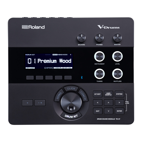 Roland V-Drums TD-27 Data List