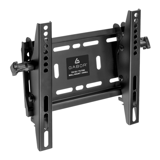 User Manuals: GABOR TM-SS Tilting Wall Mount