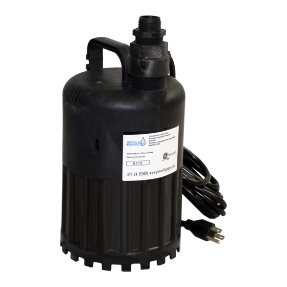 Power-flo PFUT06 Series Installation, Service & Parts Manual