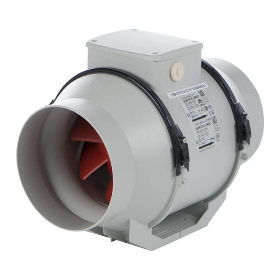 Vortice LINEO 100 Instruction Booklet