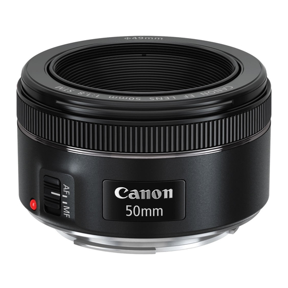 Canon EF 50mm f/1.8 II Instruction