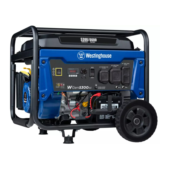 Westinghouse WGen5300sc Generator Manuals