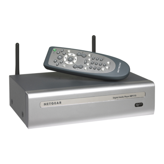 NETGEAR MP115 - Wireless Digital Media Player Manuals