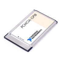 National Instruments PCMCIA-GPIB Getting Started