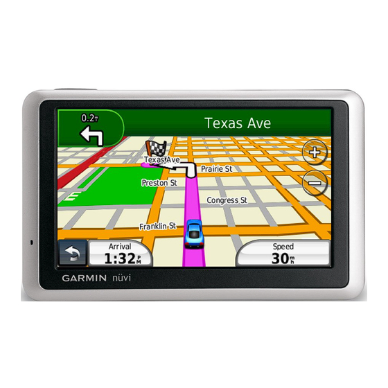 Garmin nuvi 1300 Series Quick Start Manual