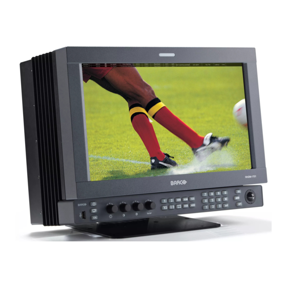 Barco RHDM-1701 User Manual