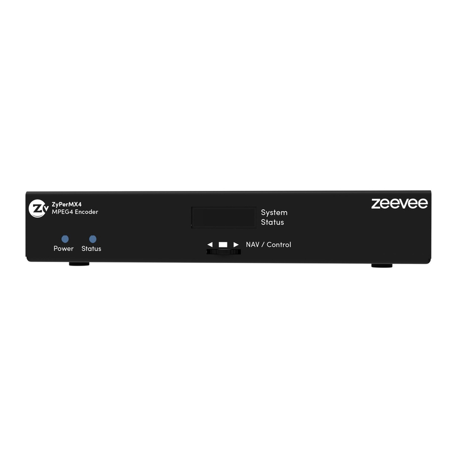 ZeeVee ZyPerMX4 User Manual