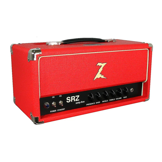 DR. Z Amplification SRZ-65 Manual