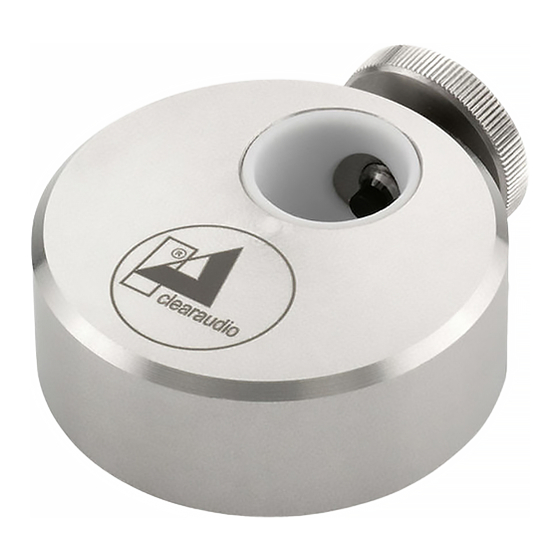 Clearaudio Turbo Weight Manual
