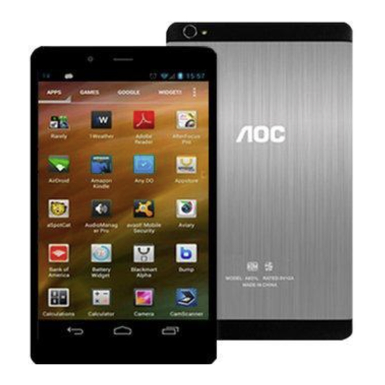 AOC A831L-D User Manual