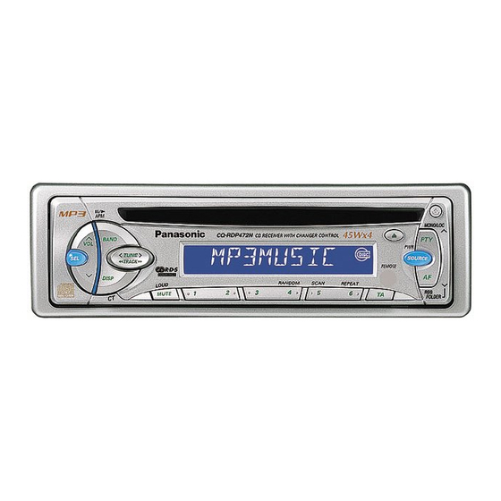 Panasonic CQ-RDP472N Manuals