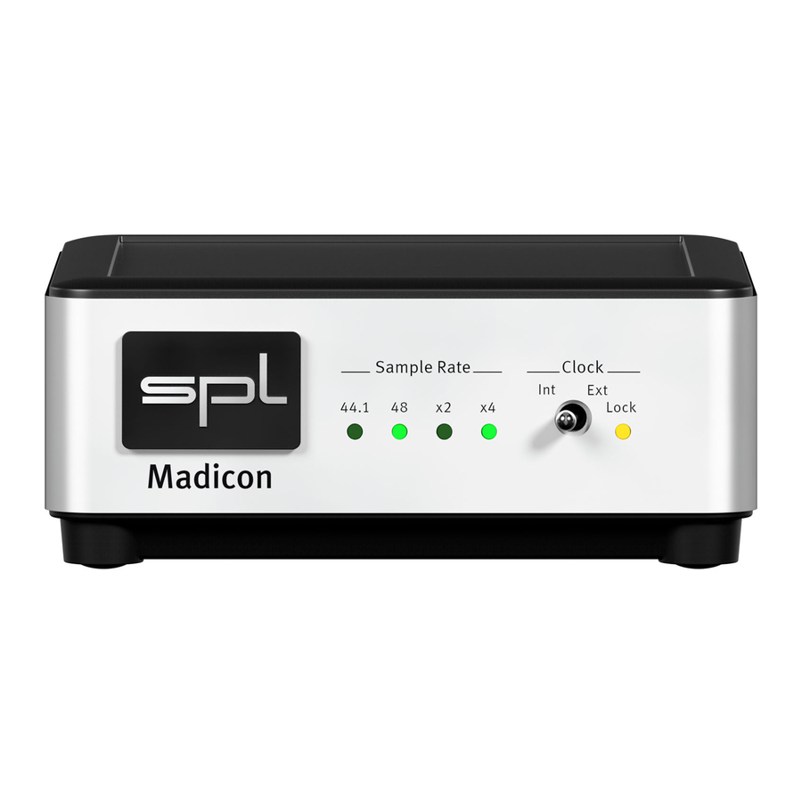 SPL Madicon User Manual