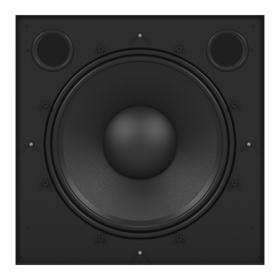 Tannoy CMS 1201SW Quick Start Manual