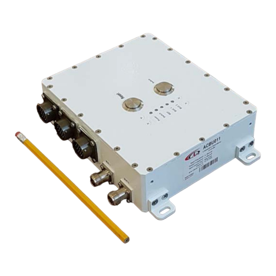User Manuals: Actox ACBU011 Redundancy BUC Controller