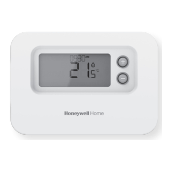 Honeywell Home T2 Quick Start Installation Manual
