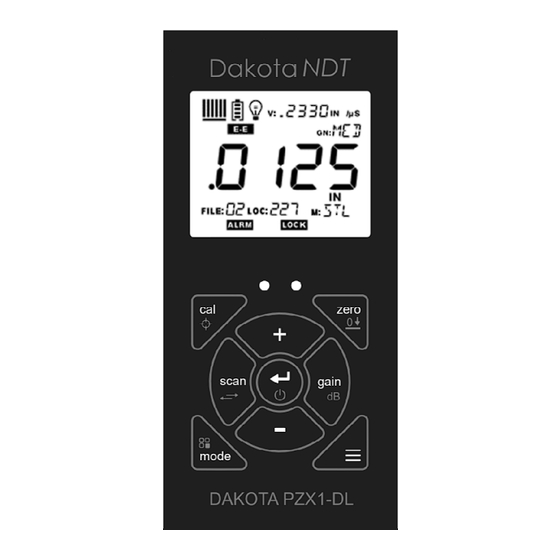 Dakota NDT PZX1-DL Operation Manual