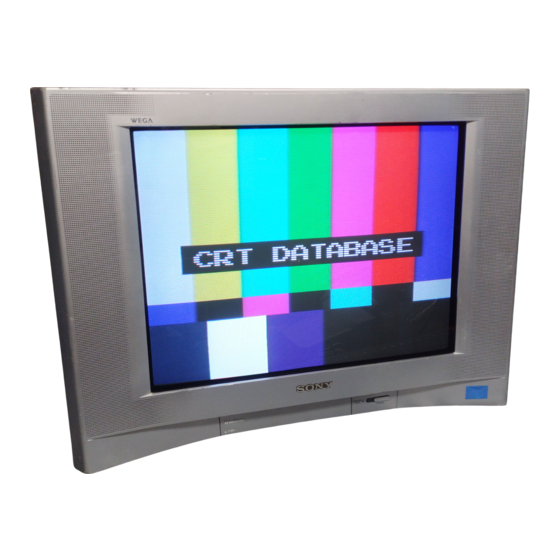 Sony FD Trinitron WEGA KV-24FS120 Operating Instructions Manual