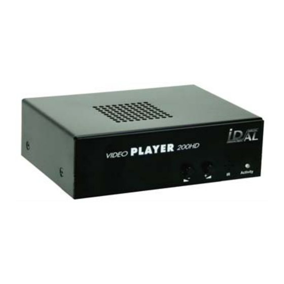 I.D. AL VideoPlayer VP200HD User Manual