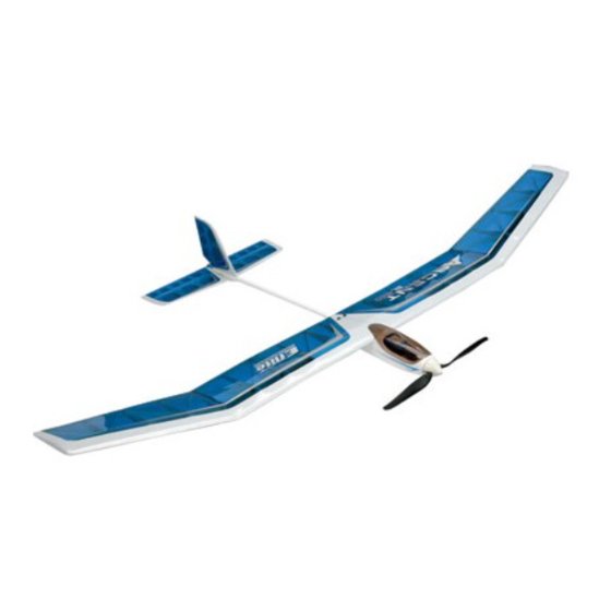 E-FLITE Ascent 450 BL Park Glider PNP Manuals