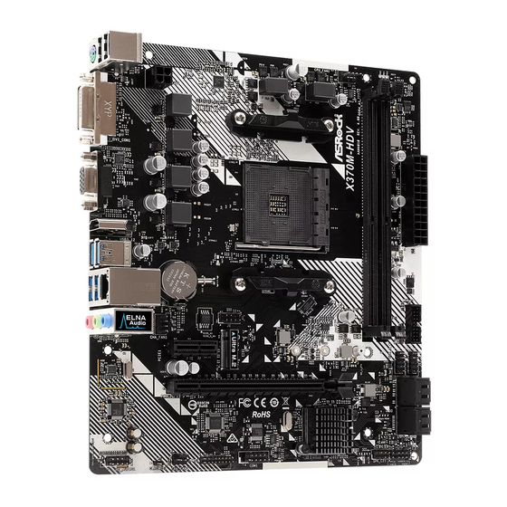 ASROCK X370M-HDV R4.0 Manual