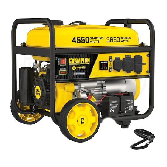 Champion Global Power Equipment 200971 Operator's Manual