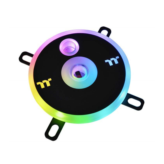 Thermaltake Pacific W5 Quick Start Manual