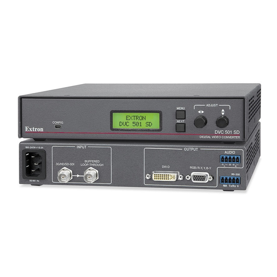 Extron electronics DVC 501 SD User Manual
