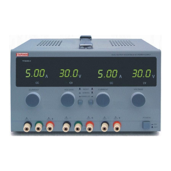 TekPower TP3005D-3 Instruction Manual