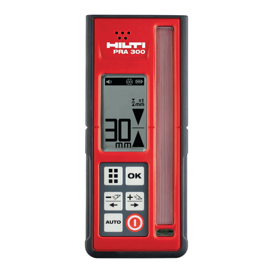 Hilti PRA 300 Manuals