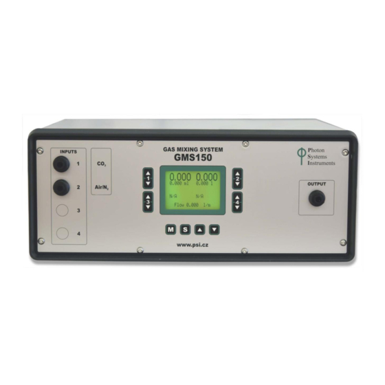 Photon Systems Instruments GMS 150 Instruction Manual