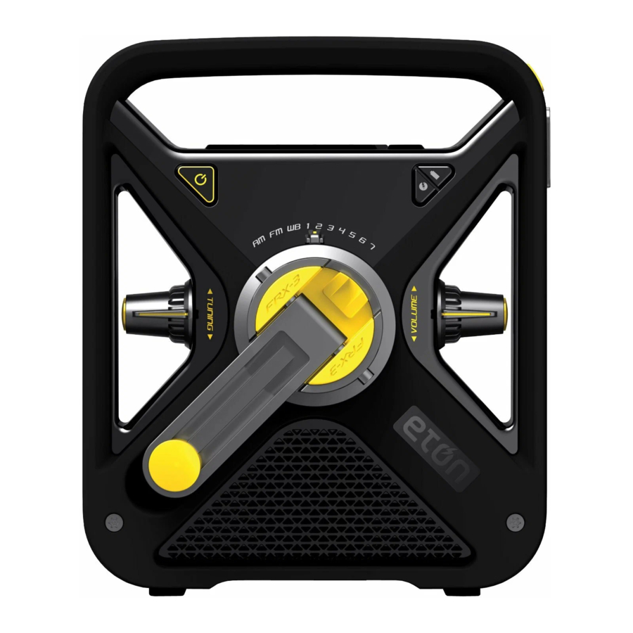 Eton FRX3 - Weather Radio Manual