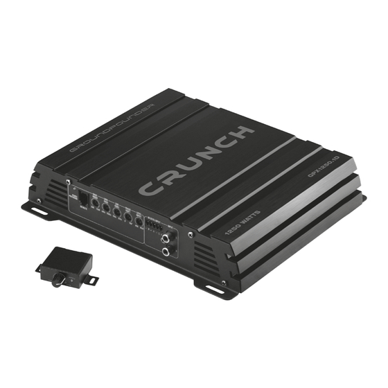 Audio Design CRUNCH GROUND POUNDER GPX1250.1D User Manual