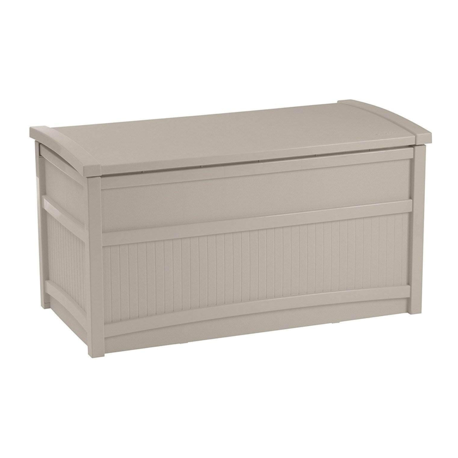 Suncast DB5000, DB5000B, DB5500, DB5700, GB5000 - GARAGE BOX Manual