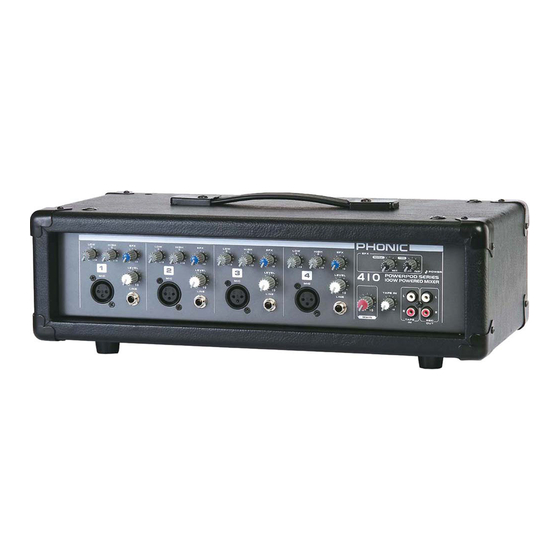 Phonic POWERPOD 410 User Manual