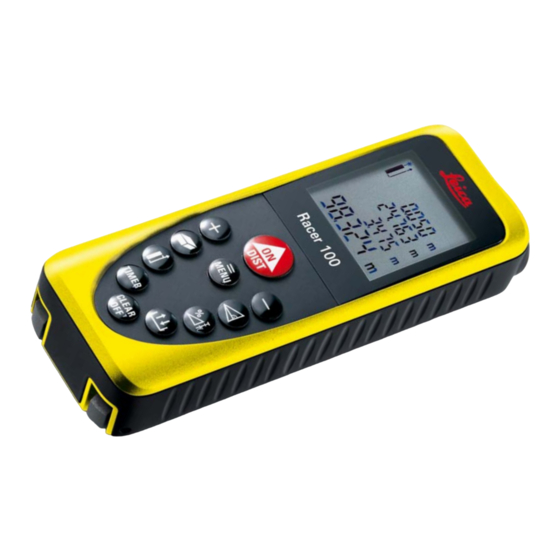 Leica Racer 100 User Manual